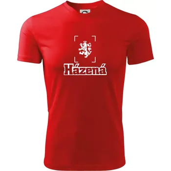 Pánská móda Národní házená lev - Pánské triko Fantasy sportovní (dresovina) - L ( Červená )
