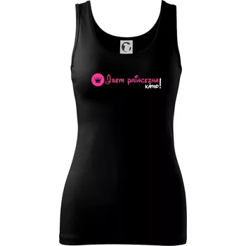 Jsem princezna, kámo! - Dámské tílko - 2XL ( Černá )