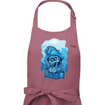 Kuchyňská zástěra Starý mořský vlk - Pánská zástěra na vaření - Univerzální velikost ( Starorůžová )