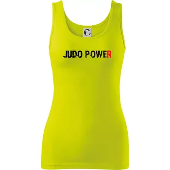 Dámské tričko Judo power - Dámské tílko - XS ( Limetková )
