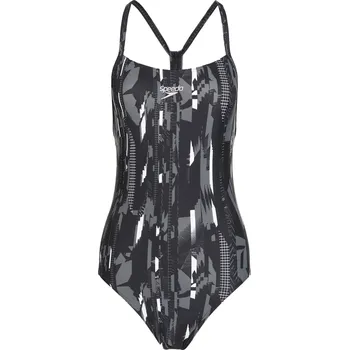 Dámské plavky Dámské jednodílné plavky Speedo Allover Rippleback černé, velikost 30