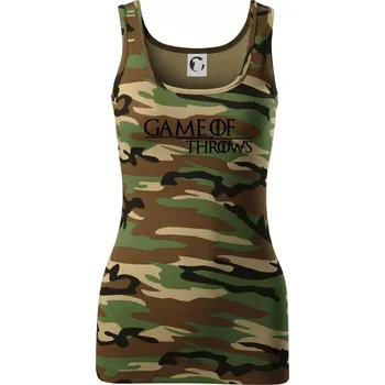 Dámské tričko Judo Game of throws - Dámské Maskáčové tílko - M ( Hnědý maskáč )