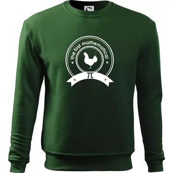 The First Mathematical - Mikina Essential dětská - 146 cm/10 let ( Lahvově zelená )