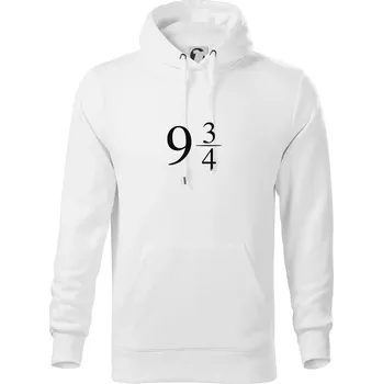 Pánská mikina Harry - Nástupiště 9 a třičtvrtě - Mikina pánská Cape s kapucí - 3XL ( Bílá )
