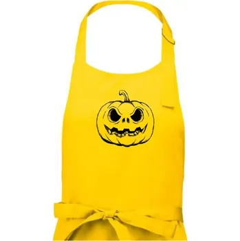 Kuchyňská zástěra Dýně sketch - Pánská zástěra na vaření - Univerzální velikost ( Žlutá )