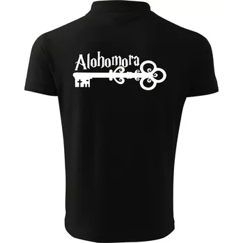 Pánská košile Harry - Alohomora - Polokošile pánská Pique Polo 203 - XL ( Černá )