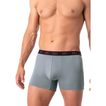 Pánské oblečení Boxerky Key MXH 178 Bamboo A25 M-2XL Ruda L