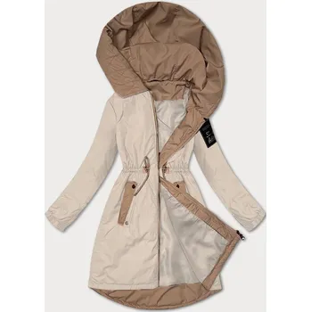 Světle béžová dámská bunda se stahováním v pase S'West (B8352-46) odstíny béžové XXL (44)