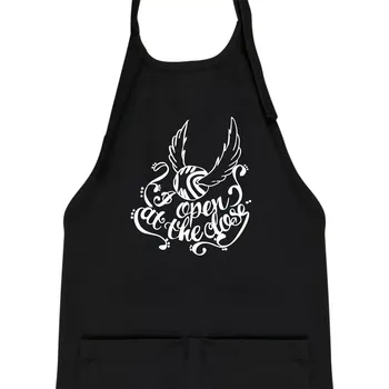 Kuchyňská zástěra Harry - Zlatonka - Dětská zástěra na vaření - Univerzální velikost ( Černá )