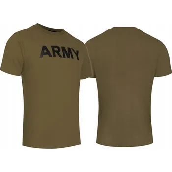 Pánské tričko Pánské vojenské tričko Mil-Tec pod uniformu s potiskem ARMY, olivové, velikost L