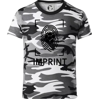 Chlapecké tričko Házená imprint - Dětské maskáčové triko - 122 cm/6 let ( Šedý maskáč )