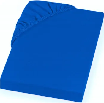 Prostěradlo PROSTĚRADLO JERSEY S GUMOU 90x200 + 25 CM BOKY - MODRÁ BARVA