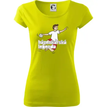 Házenkářská legenda - Dámské triko Pure - XL ( Limetková )