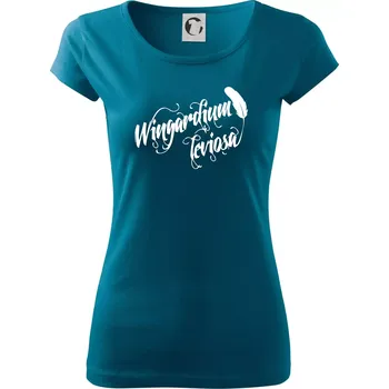 Dámské oblečení Harry - Wingardium Leviosa - Dámské triko Pure - 3XL ( Petrolejová )