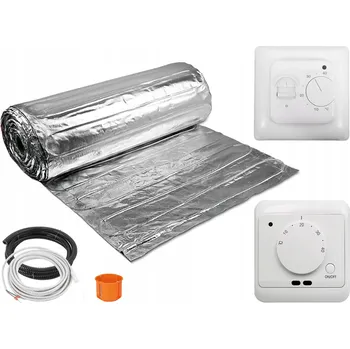 Topná rohož Sada topné rohože pod panely 8m2 150W/m2 + analogový regulátor, bílý