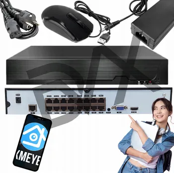 IP kamera NVR rekordér 16kanálový IP 16CH 4K PoE 8MPx MULTI LR16CH DVX