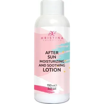 Přípravek po opalování Hristina After Sun Moisturizing and Soothing Lotion přírodní ochlazující a zklidňující mléko po opalování 150 ml