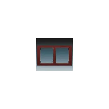 vypínač a zásuvka Rámeč. 2* mah. 3901F-A50120 53J ABB s.r.o. 07-04-026-97153