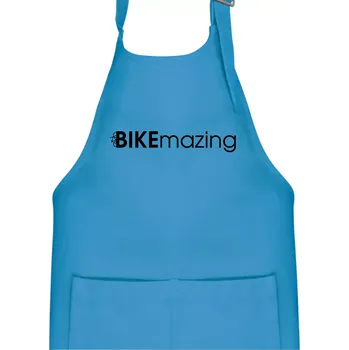 Kuchyňská zástěra Bike nápisy Bikemazing - Dětská zástěra na vaření - Univerzální velikost ( Světlý tyrkys )
