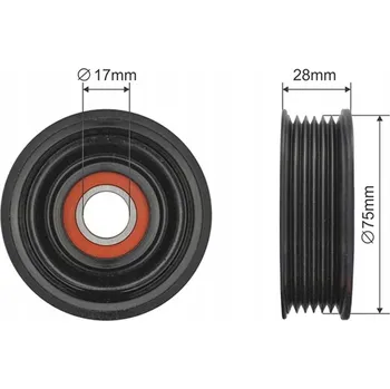 Zavěšení kol NTY RNK-MZ-017 Kladka napínáku klínového řemene