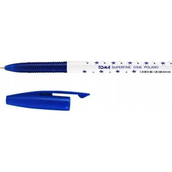 Propiska klasická s hvězdičkami Toma Superfine 0,5 mm Modrá