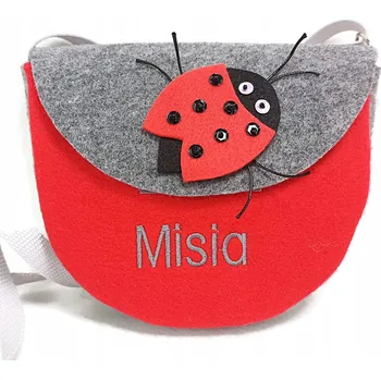 Kabelka Dětská kabelka Tomasz Siekański červená, odstíny šedé a stříbrné