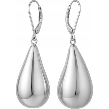 Náušnice Stříbrné náušnice 925 velké kapky slzy anglické zapínání stříbro 925