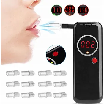 Alkohol tester POLICEJNÍ PROFESIONÁLNÍ ALKOHOL TESTER + 12 NÁUSTKŮ + POUZDRO