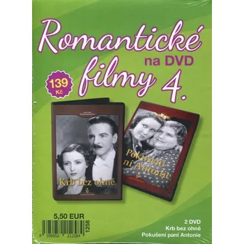 DVD film Romantické filmy 4 (2DVD) - 2x DVD v balení Digipack