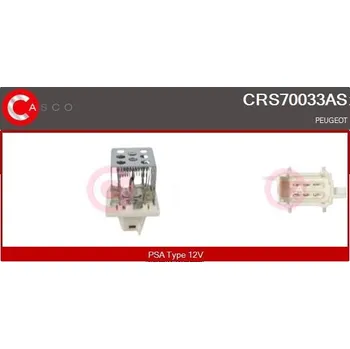 Ventilátor topení a klimatizace Odpor, vnitřní tlakový ventilátor CASCO CRS70033AS