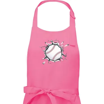 Kuchyňská zástěra Baseball míč v triku - Pánská zástěra na vaření - Univerzální velikost ( Růžová )