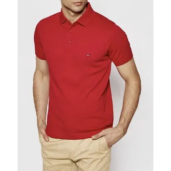 Pánské tričko TOMMY HILFIGER pánské polo tričko, červené, 3XL