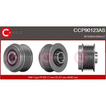 Řemenice, generátor CASCO CCP90123AS