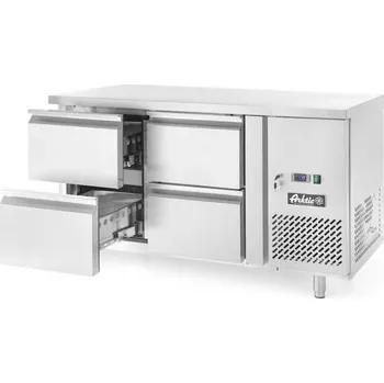 Lednice Chladicí stůl se 4 zásuvkami a postranními skříňkami, Arktic, Profi Line