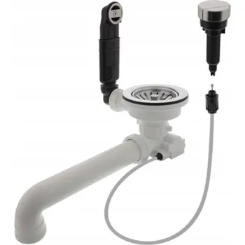 Sifon Sifon dřezový JEDNOKOMOROVÝ s horním PŘEPADEM Blanco 217163 automat