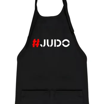 Kuchyňská zástěra Judo Hashtag - Dětská zástěra na vaření - Univerzální velikost ( Černá )