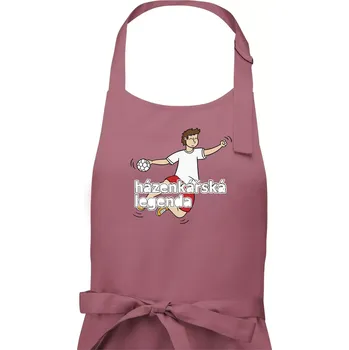 Kuchyňská zástěra Házenkářská legenda - Pánská zástěra na vaření - Univerzální velikost ( Starorůžová )