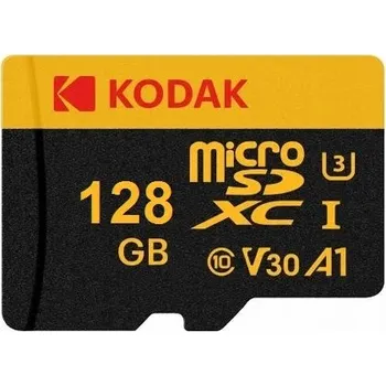 Paměťová karta PAMĚŤOVÁ KARTA KODAK microSD SDXC 128GB 100MB/s V30 A1 U3 + SD ADAPTÉR