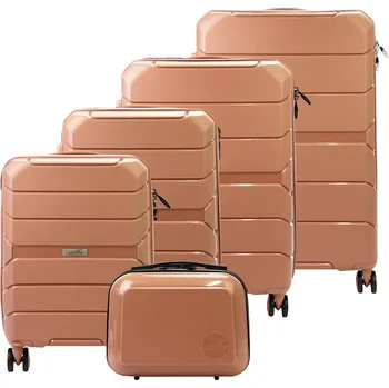 Sada cestovních kufrů Jony Z01 x5 Z růžová