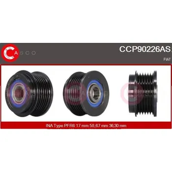 Řemenice, generátor CASCO CCP90226AS