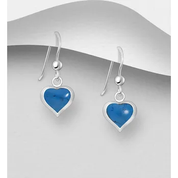 Náušnice Stříbrné náušnice 925 se srdíčkem