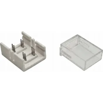 LED osvětlení Spojka s klipem pro připojení neonové COB pásky 230V 240 LED/m - bez pájení