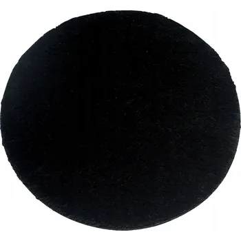 Koberec KOBEREC SHAGGY KULATÝ CHLUPATÝ DO OBÝVÁKU LOŽNICE PLYŠOVÝ ČERNÝ 140X140