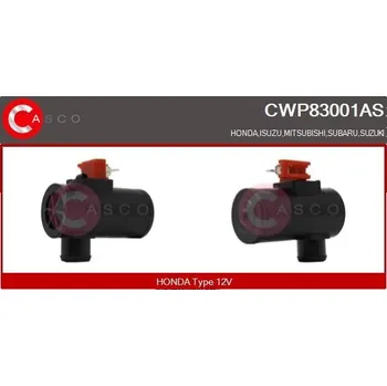 Autosklo Vodní čerpadlo ostřikovače, čistění skel CASCO CWP83001AS