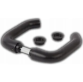 Dveřní kování ČERNÁ KLIKA KE BRÁNĚ BRANCE Z ELoxOVANÉHO HLINÍKU T-8MM DÉLKA 120MM