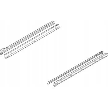 Nábytkové kování BLUM 230M2500 hnědá kolečková zásuvková lišta 250mm