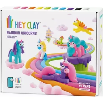 Modelovací hmota Hey Clay Jednorožci 15 nádob
