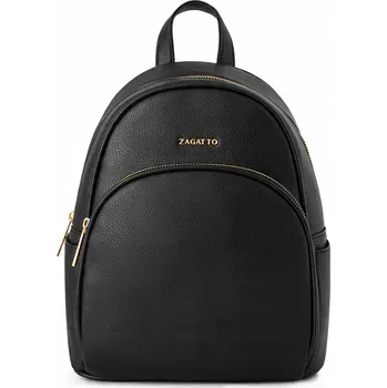 Městský batoh Dámský Batoh , ekokůže, městský, elegantní, černý, eko kůže ZAGATTO