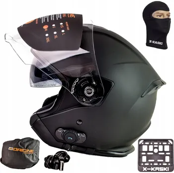 Helma na motorku Motocyklová přilba Origine 61-62 cm, velikost XL, černá matná