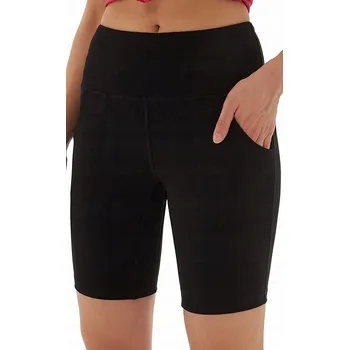 Dámské legíny Černé krátké legíny na cvičení velikost S